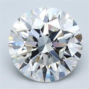 Picture of Natural Diamond 4.51 Carats, Round with Excellent Cut, H Color, VS2 Clarity and Certified by GIA