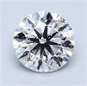 Natural Diamond 1.70 Carats, Round with Very Good Cut, D Color, SI2 Clarity and Certified by IGI