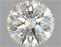 Natural Diamond 3.61 Carats, Round with Excellent Cut, J Color, VS1 Clarity and Certified by GIA