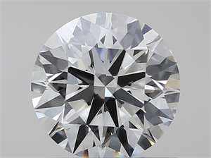 Picture of Natural Diamond 0.53 Carats, Round with Excellent Cut, J Color, VS1 Clarity and Certified by GIA