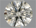 Natural Diamond 0.43 Carats, Round with Excellent Cut, I Color, SI1 Clarity and Certified by IGI