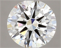 Natural Diamond 0.40 Carats, Round with Excellent Cut, J Color, VVS1 Clarity and Certified by GIA