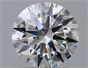 Natural Diamond 1.55 Carats, Round with Excellent Cut, F Color, VS1 Clarity and Certified by GIA