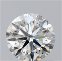 Natural Diamond 0.61 Carats, Round with Very Good Cut, K Color, SI1 Clarity and Certified by GIA