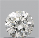 Natural Diamond 0.50 Carats, Round with Good Cut, J Color, SI1 Clarity and Certified by IGI