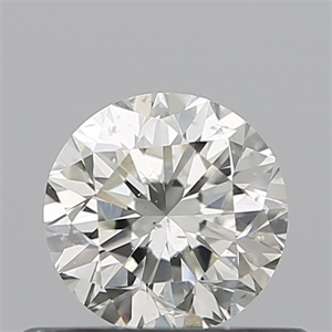 Picture of Natural Diamond 0.50 Carats, Round with Good Cut, J Color, SI1 Clarity and Certified by IGI