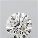 Natural Diamond 0.55 Carats, Round with Excellent Cut, J Color, SI1 Clarity and Certified by GIA