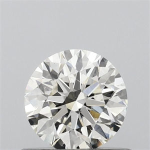 Picture of Natural Diamond 0.55 Carats, Round with Excellent Cut, J Color, SI1 Clarity and Certified by GIA