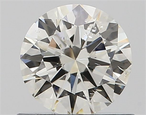 Picture of Natural Diamond 0.59 Carats, Round with Excellent Cut, I Color, SI2 Clarity and Certified by GIA