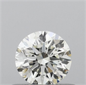 Natural Diamond 0.40 Carats, Round with Excellent Cut, H Color, IF Clarity and Certified by IGI