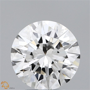 Picture of Natural Diamond 3.67 Carats, Round with Excellent Cut, I Color, VS1 Clarity and Certified by GIA