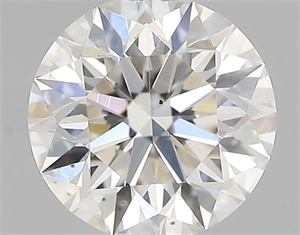 Picture of Natural Diamond 0.43 Carats, Round with Excellent Cut, H Color, SI1 Clarity and Certified by GIA