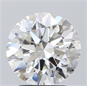 Natural Diamond 3.10 Carats, Round with Excellent Cut, H Color, VVS1 Clarity and Certified by GIA