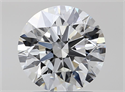 Natural Diamond 1.57 Carats, Round with Excellent Cut, H Color, VVS1 Clarity and Certified by GIA