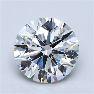 Picture of Natural Diamond 3.01 Carats, Round with Excellent Cut, D Color, SI2 Clarity and Certified by GIA