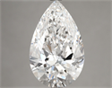 Natural Diamond 5.06 Carats, Pear with  Cut, E Color, VVS1 Clarity and Certified by GIA