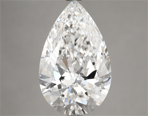 Picture of Natural Diamond 5.06 Carats, Pear with  Cut, E Color, VVS1 Clarity and Certified by GIA