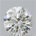 Natural Diamond 0.64 Carats, Round with Excellent Cut, K Color, SI1 Clarity and Certified by GIA