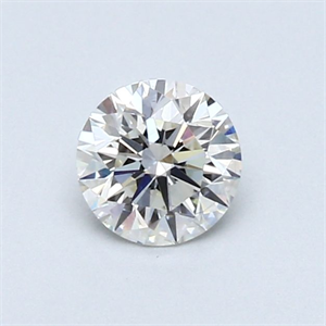 Picture of Natural Diamond 0.47 Carats, Round with Excellent Cut, J Color, VS1 Clarity and Certified by GIA