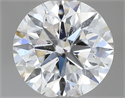 Natural Diamond 0.50 Carats, Round with Very Good Cut, H Color, I1 Clarity and Certified by GIA