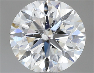 Picture of Natural Diamond 0.50 Carats, Round with Very Good Cut, H Color, I1 Clarity and Certified by GIA