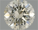 Natural Diamond 0.50 Carats, Round with Excellent Cut, J Color, SI1 Clarity and Certified by IGI