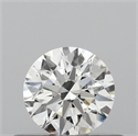 Natural Diamond 0.40 Carats, Round with Excellent Cut, G Color, SI2 Clarity and Certified by GIA