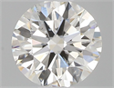 Natural Diamond 0.43 Carats, Round with Excellent Cut, H Color, SI2 Clarity and Certified by GIA