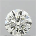 Natural Diamond 0.60 Carats, Round with Excellent Cut, J Color, VS2 Clarity and Certified by IGI