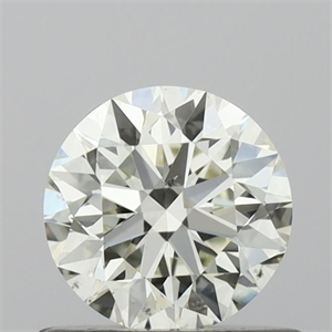 Picture of Natural Diamond 0.60 Carats, Round with Excellent Cut, J Color, VS2 Clarity and Certified by IGI