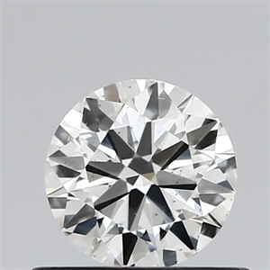 Picture of Natural Diamond 0.50 Carats, Round with Excellent Cut, H Color, SI1 Clarity and Certified by IGI