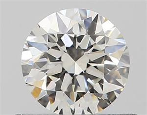 Picture of Natural Diamond 0.52 Carats, Round with Excellent Cut, J Color, VS2 Clarity and Certified by GIA