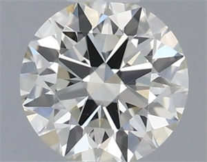 Picture of Natural Diamond 0.58 Carats, Round with Excellent Cut, K Color, SI2 Clarity and Certified by GIA