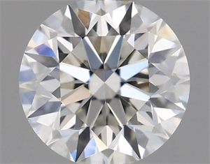 Picture of Natural Diamond 0.53 Carats, Round with Excellent Cut, I Color, IF Clarity and Certified by IGI