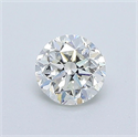 Natural Diamond 0.50 Carats, Round with Good Cut, I Color, VS1 Clarity and Certified by GIA