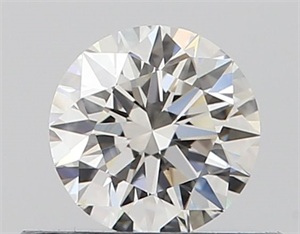 Picture of Natural Diamond 0.40 Carats, Round with Excellent Cut, H Color, VVS2 Clarity and Certified by GIA