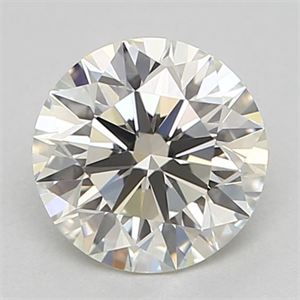 Picture of Natural Diamond 0.52 Carats, Round with Excellent Cut, K Color, VVS1 Clarity and Certified by GIA