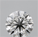 Natural Diamond 0.50 Carats, Round with Good Cut, H Color, SI1 Clarity and Certified by GIA