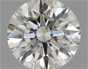 Natural Diamond 0.43 Carats, Round with Excellent Cut, H Color, SI1 Clarity and Certified by IGI