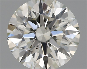 Picture of Natural Diamond 0.43 Carats, Round with Excellent Cut, H Color, SI1 Clarity and Certified by IGI