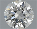 Natural Diamond 0.42 Carats, Round with Excellent Cut, J Color, VVS1 Clarity and Certified by GIA