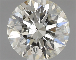 Picture of Natural Diamond 0.43 Carats, Round with Excellent Cut, I Color, SI1 Clarity and Certified by IGI