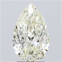 Natural Diamond 2.70 Carats, Pear with  Cut, J Color, VVS1 Clarity and Certified by IGI