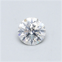 Natural Diamond 0.45 Carats, Round with Very Good Cut, F Color, I1 Clarity and Certified by GIA