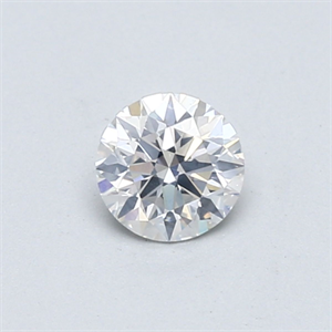 Picture of Natural Diamond 0.45 Carats, Round with Very Good Cut, F Color, I1 Clarity and Certified by GIA