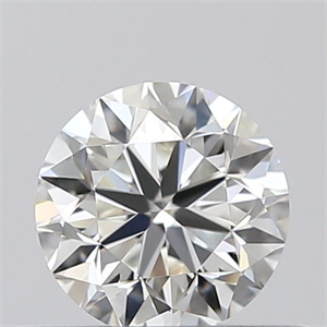 Picture of Natural Diamond 0.40 Carats, Round with Very Good Cut, I Color, VVS1 Clarity and Certified by GIA