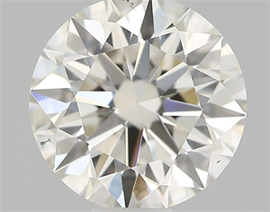 Picture of Natural Diamond 0.53 Carats, Round with Excellent Cut, I Color, SI1 Clarity and Certified by GIA