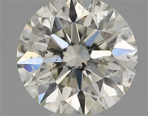 Picture of Natural Diamond 0.40 Carats, Round with Excellent Cut, I Color, SI2 Clarity and Certified by IGI