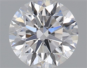 Picture of Natural Diamond 0.40 Carats, Round with Excellent Cut, D Color, SI1 Clarity and Certified by GIA