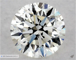 Picture of Natural Diamond 0.40 Carats, Round with Very Good Cut, J Color, SI1 Clarity and Certified by GIA